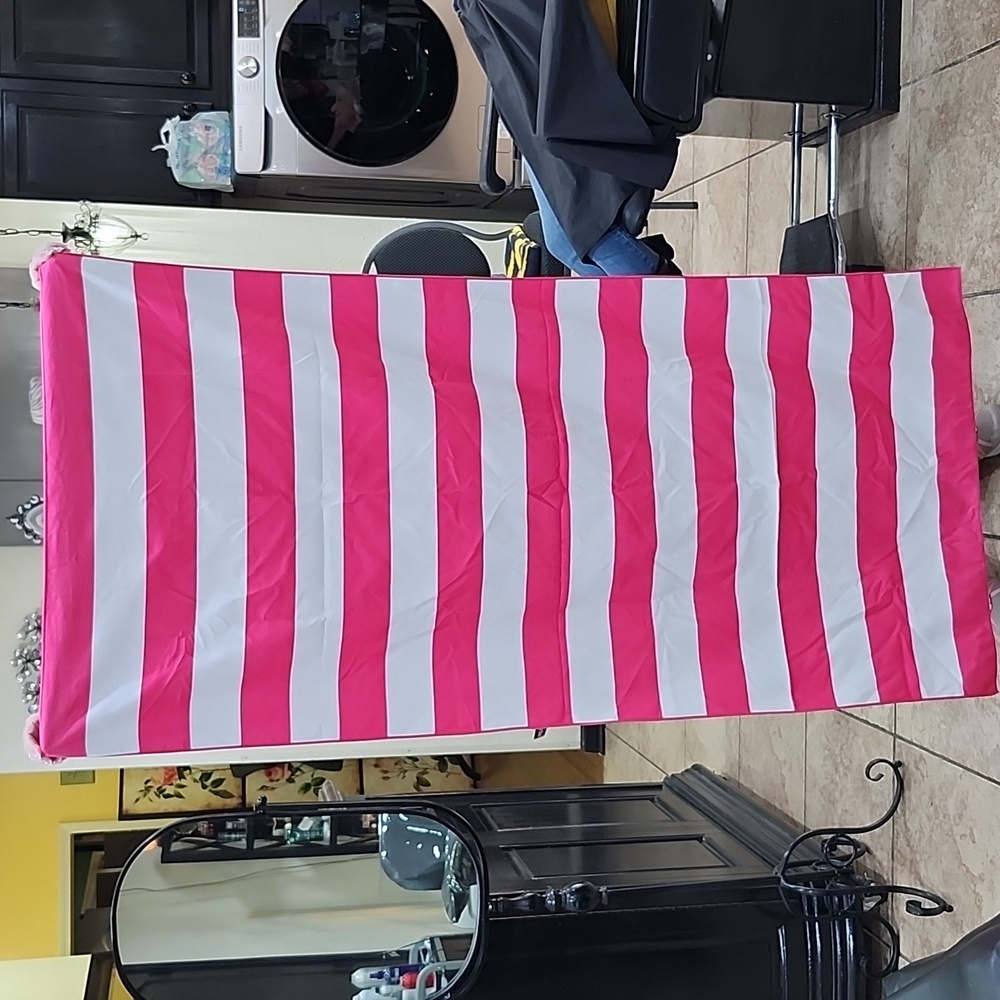 YOUR CHOICE PINK and WHITE STRIPED TOWEL